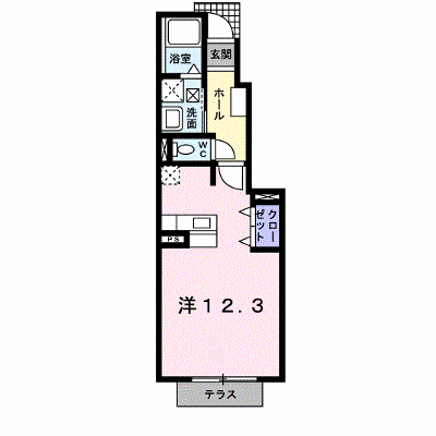 ミニョン・ベル・フィオーレ 103【管理NO：1-015226601-01030】 ★家具家電は申し込み後に搬入します★ ★2026年10月中旬入居可能★の外観画像