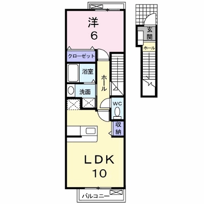 カームリー・ガーデンⅡ 203【管理NO：1-014387002-02030】 ★家具家電は申し込み後に搬入します★ ★2026年09月中旬入居可能★の外観画像