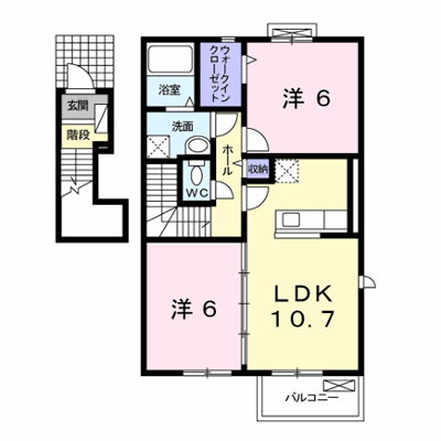 フェリス・イー　Ⅱ 201【管理NO：1-016940401-02010】 ★家具家電は申し込み後に搬入します★ ★2026年10月中旬入居可能★の外観画像