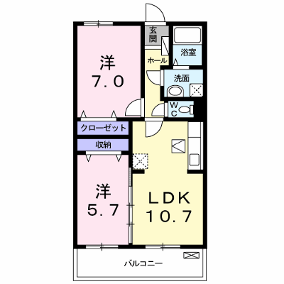 セレーノみのりＣ 104【管理NO：1-016436301-01040】 ★家具家電は申し込み後に搬入します★の外観画像