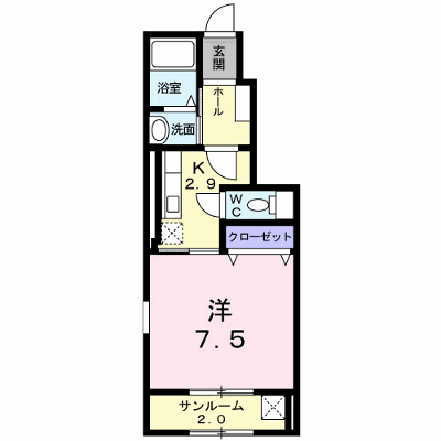 プラトリーナ 104【管理NO：1-020297901-01040】 ★家具家電は申し込み後に搬入します★ ★2026年09月中旬入居可能★の外観画像