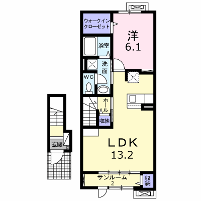 ルーエ西本成寺Ⅰ 204【管理NO：1-026907901-02040】 ★家具家電は申し込み後に搬入します★ ★2026年10月中旬入居可能★の外観画像