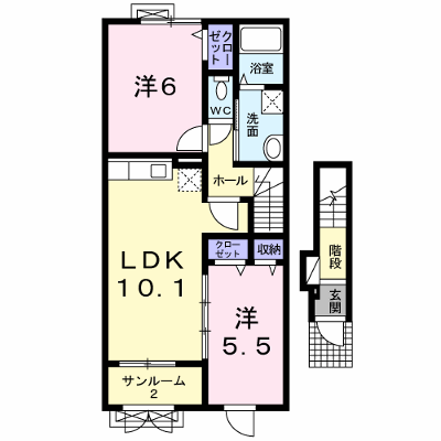 ブローテ桜木 202【管理NO：1-015979001-02020】 ★家具家電は申し込み後に搬入します★ ★2026年10月中旬入居可能★の外観画像