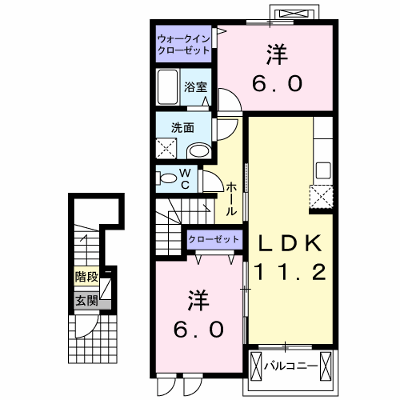 フォンテーヌ　Ⅴ 203【管理NO：1-017241501-02030】 ★家具家電は申し込み後に搬入します★ ★2026年09月中旬入居可能★の外観画像