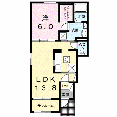 ラグーンサイド　桜 101【管理NO：1-022589101-01010】 ★家具家電は申し込み後に搬入します★ ★2026年09月中旬入居可能★の外観画像