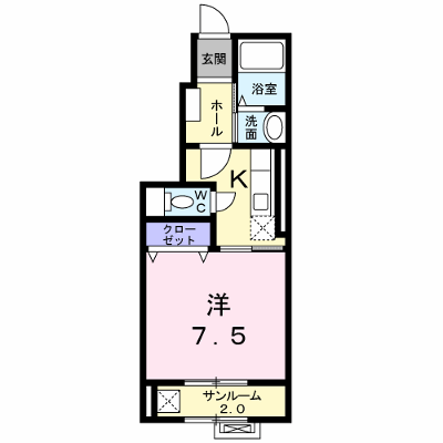 サニ－ヒルズⅡ 102【管理NO：1-017415501-01020】 ★家具家電は申し込み後に搬入します★ ★2026年11月中旬入居可能★の外観画像