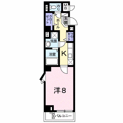 ベル　クラール 403【管理NO：1-017695801-04030】 ★家具家電は申し込み後に搬入します★ ★2026年10月中旬入居可能★の外観画像