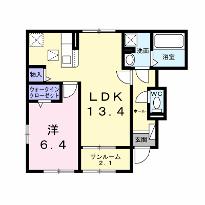 プレッソーレⅡ 101【管理NO：1-027789801-01010】 ★家具家電は申し込み後に搬入します★ ★2026年12月上旬入居可能★の外観画像