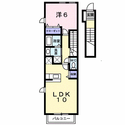 カーサ　フェリーチェⅡ 203【管理NO：1-015775602-02030】 ★家具家電は申し込み後に搬入します★ ★2026年10月上旬入居可能★の外観画像