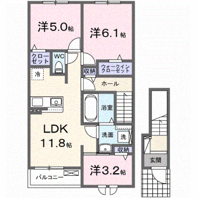 ベッラ・ヴィータ　カケガワ 202【管理NO：1-028832001-02020】 ★家具家電は申し込み後に搬入します★ ★2027年02月上旬入居可能★の外観画像