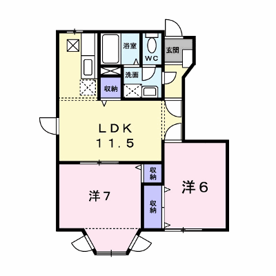 Ａｒｋ　Ｈｉｌｌｓ　壱番館 102【管理NO：1-011135401-01020】 ★家具家電は申し込み後に搬入します★ ★2026年10月上旬入居可能★の外観画像