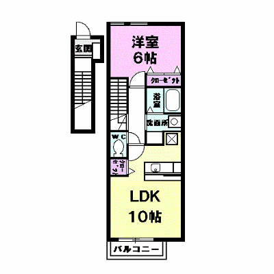 カルムメゾン 201【管理NO：1-012378201-02010】 ★家具家電は申し込み後に搬入します★ ★2026年10月下旬入居可能★の外観画像