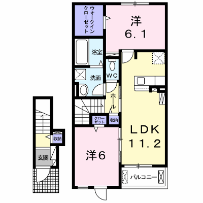 メゾンド　ル　マロン 203【管理NO：1-025328701-02030】 ★家具家電は申し込み後に搬入します★ ★2026年09月中旬入居可能★の外観画像