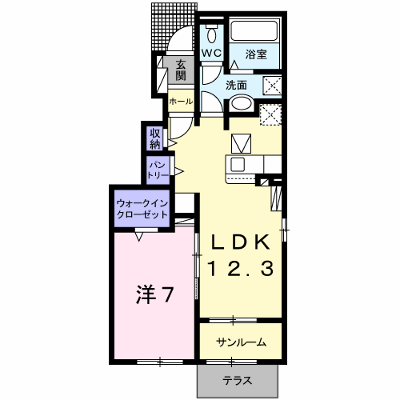 トレカーサ　Ⅲ 101【管理NO：1-025111803-01010】 ★家具家電は申し込み後に搬入します★ ★2026年09月中旬入居可能★の外観画像