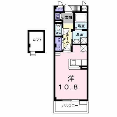 プラネットＢ 202【管理NO：1-012845802-02020】 ★家具家電は申し込み後に搬入します★ ★2026年10月中旬入居可能★の外観画像