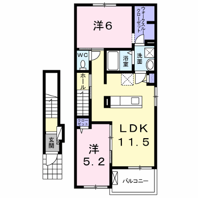 ルミエール　Ｂ 203【管理NO：1-024171902-02030】 ★家具家電は申し込み後に搬入します★の外観画像