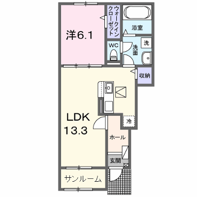 カーサ・アティラン　Ｂ 102【管理NO：1-027995302-01020】 ★家具家電は申し込み後に搬入します★ ★2026年10月下旬入居可能★の外観画像