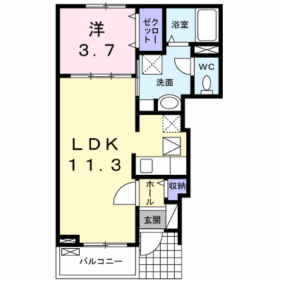 コート鶴田 102【管理NO：1-016852601-01020】 ★家具家電は申し込み後に搬入します★ ★2026年09月中旬入居可能★の外観画像