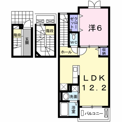 エスペランサⅢ 301【管理NO：1-016899503-03010】 ★家具家電は申し込み後に搬入します★ ★2026年10月中旬入居可能★の外観画像
