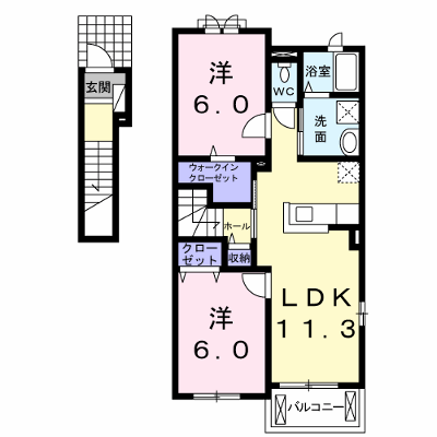 ＫＥＩＷＡ 201【管理NO：1-019078601-02010】 ★家具家電は申し込み後に搬入します★ ★2026年09月下旬入居可能★の外観画像