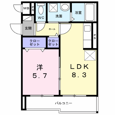エスポアール上山手 303【管理NO：1-027023801-03030】 ★家具家電は申し込み後に搬入します★ ★2026年10月中旬入居可能★の外観画像