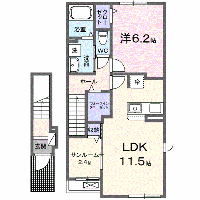 ビーナスベルト 205【管理NO：1-027911701-02040】 ★家具家電は申し込み後に搬入します★ ★2026年09月中旬入居可能★の外観画像