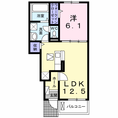 カーサ・ラーナ・ミューⅠ 102【管理NO：1-026964901-01020】 ★家具家電は申し込み後に搬入します★ ★2026年10月上旬入居可能★の外観画像