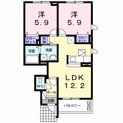 サウスコート 106【管理NO：1-015463901-01050】 ★家具家電は申し込み後に搬入します★ ★2026年10月下旬入居可能★の外観画像