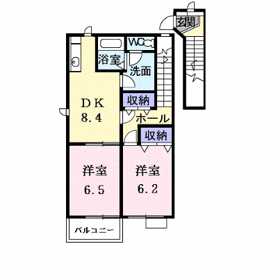 メゾン・ウォーム 204【管理NO：1-011756001-02040】 ★家具家電は申し込み後に搬入します★ ★2026年10月下旬入居可能★の外観画像