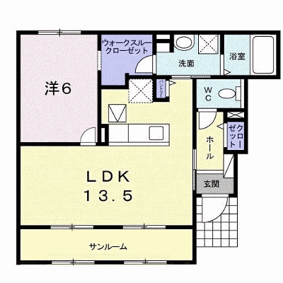 レット・イット・ビィ２ 102【管理NO：1-024053302-01020】 ★家具家電は申し込み後に搬入します★の外観画像