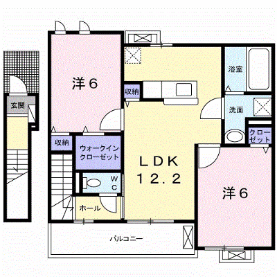 ブルー　プラージュ 202【管理NO：1-023822401-02020】 ★家具家電は申し込み後に搬入します★ ★2026年09月中旬入居可能★の外観画像