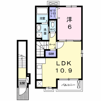リーゼＢ 205【管理NO：1-019480302-02040】 ★家具家電は申し込み後に搬入します★ ★2026年09月中旬入居可能★の外観画像