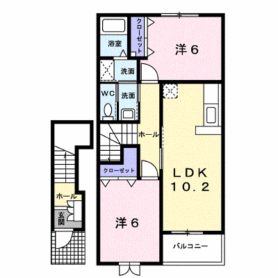 シュトラール 203【管理NO：1-014188001-02030】 ★家具家電は申し込み後に搬入します★ ★2026年09月中旬入居可能★の外観画像
