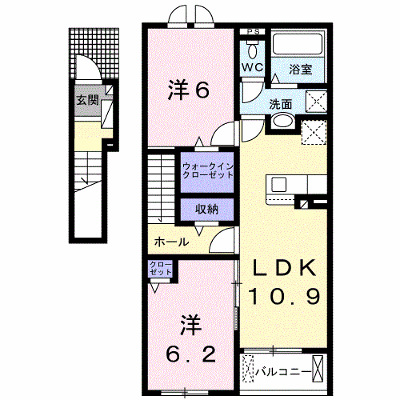 カーサ・アモーレ　Ⅰ 202【管理NO：1-026872001-02020】 ★家具家電は申し込み後に搬入します★の外観画像