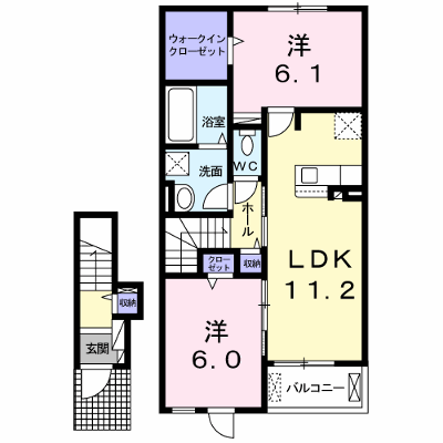 ＱＵＥＥＮ’ｓ．Ｋ　Ⅰ 202【管理NO：1-025147601-02020】 ★家具家電は申し込み後に搬入します★ ★2026年09月中旬入居可能★の外観画像