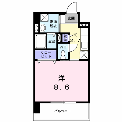 グラーツィア畠中 403【管理NO：1-019607401-04030】 ★家具家電は申し込み後に搬入します★の外観画像