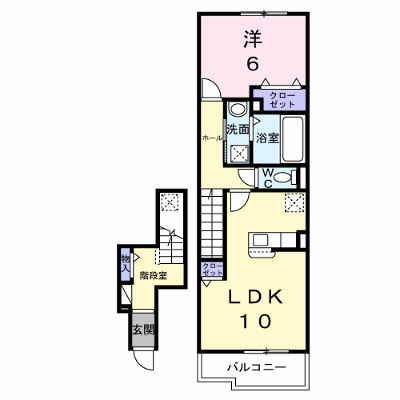 サクラガーデン 203【管理NO：1-028376701-02030】 ★家具家電は申し込み後に搬入します★ ★2026年10月下旬入居可能★の外観画像