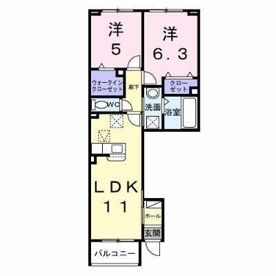 サクラガーデン 103【管理NO：1-028376701-01030】 ★家具家電は申し込み後に搬入します★ ★2026年10月下旬入居可能★の外観画像