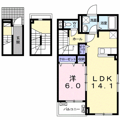 サニーコートＥ棟 301【管理NO：1-026851902-03010】 ★家具家電は申し込み後に搬入します★ ★2026年12月中旬入居可能★の外観画像