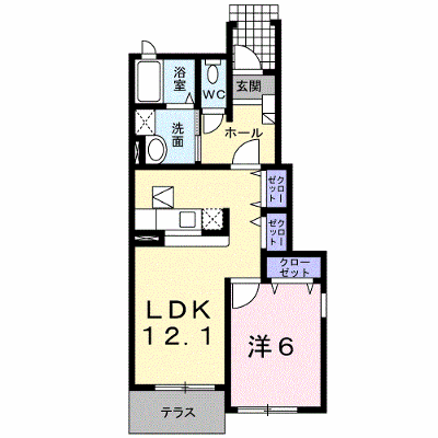 サンライズ憩　Ⅱ 101【管理NO：1-014389402-01010】 ★家具家電は申し込み後に搬入します★の外観画像