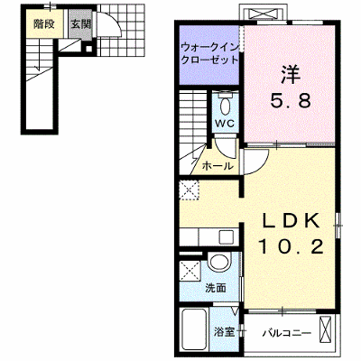 プレーヌ　アージュ 201【管理NO：1-020107901-02010】 ★家具家電は申し込み後に搬入します★ ★2026年10月中旬入居可能★の外観画像