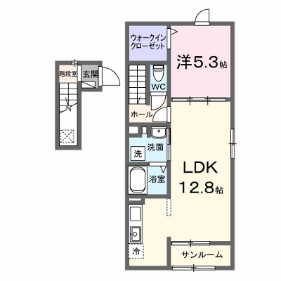 シェーネ東原 201【管理NO：1-028717401-02010】 ★家具家電は申し込み後に搬入します★ ★2026年10月上旬入居可能★の外観画像