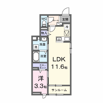 シェーネ東原 101【管理NO：1-028717401-01010】 ★家具家電は申し込み後に搬入します★ ★2026年10月上旬入居可能★の外観画像