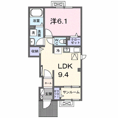 ロブレ　オンセ 104【管理NO：1-027256001-01040】 ★家具家電は申し込み後に搬入します★ ★2026年09月下旬入居可能★の外観画像