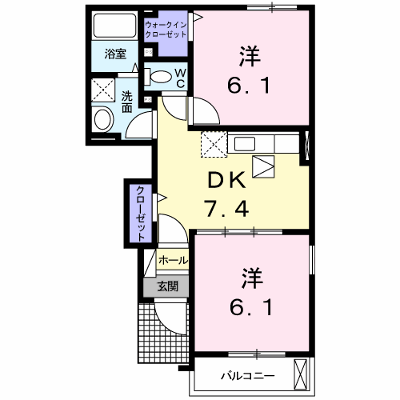 カトルセゾンＡ 103【管理NO：1-015507201-01030】 ★家具家電は申し込み後に搬入します★ ★2026年10月中旬入居可能★の外観画像