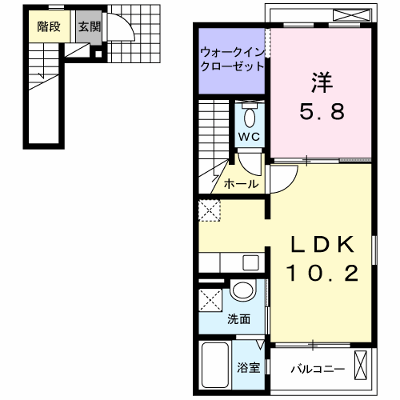 メルベイユ 201【管理NO：1-018498301-02010】 ★家具家電は申し込み後に搬入します★の外観画像
