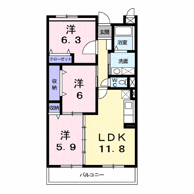 バウムガルトナー 104【管理NO：1-011532501-01040】 ★家具家電は申し込み後に搬入します★ ★2026年10月中旬入居可能★の外観画像
