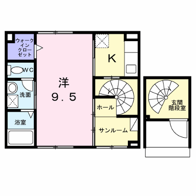 ルピナス等持院 202【管理NO：1-028588301-02020】 ★家具家電は申し込み後に搬入します★の外観画像