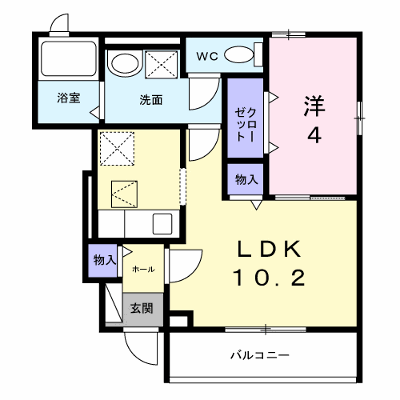 ルピナス等持院 105【管理NO：1-028588301-01050】 ★家具家電は申し込み後に搬入します★の外観画像