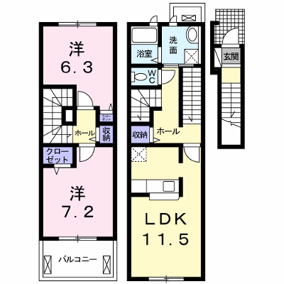 ５ＳｔａｒⅠ 208【管理NO：1-016751101-02070】 ★家具家電は申し込み後に搬入します★ ★2026年10月中旬入居可能★の外観画像